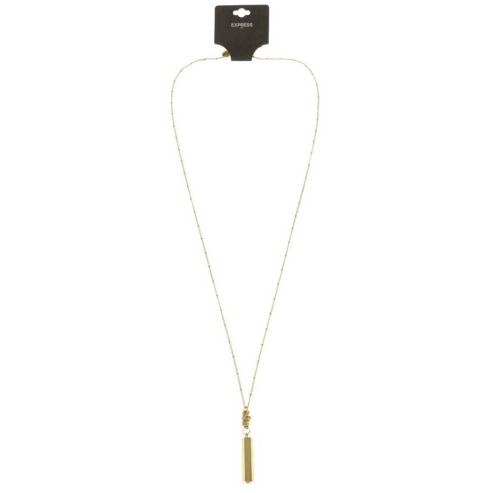 Express Pendant-Necklace Gold NWT - Picture 1 of 5